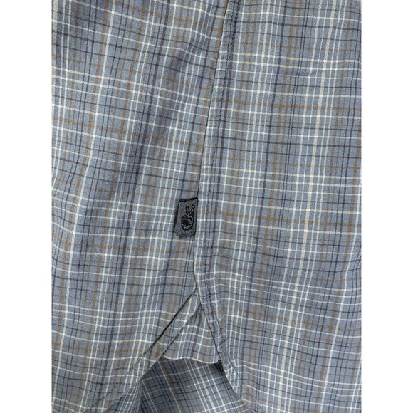 John Varvatos Mens Shirt Large Blue Gray Plaid Button Up Preppy USA - Picture 8 of 11